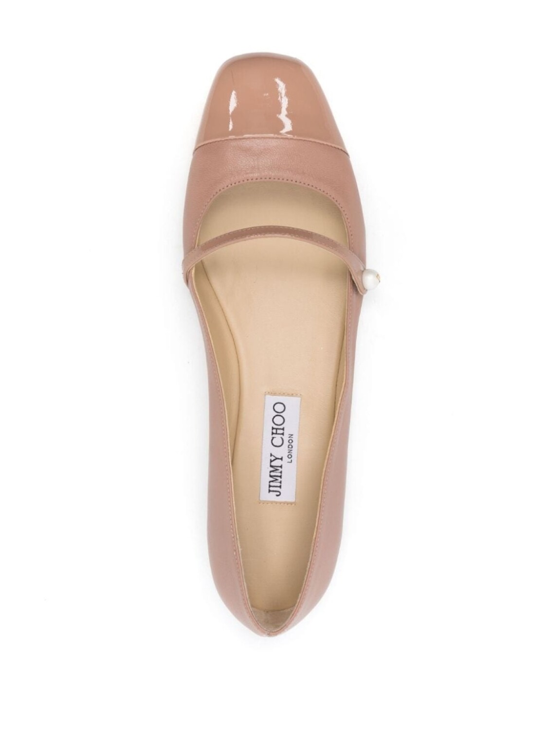 Jimmy Choo балетки с искусственным жемчугом, нейтральный цвет — фото 4