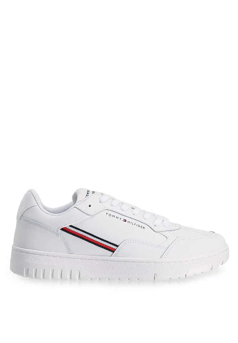 Кроссовки, полосатый дизайн, Tommy Hilfiger, белый
