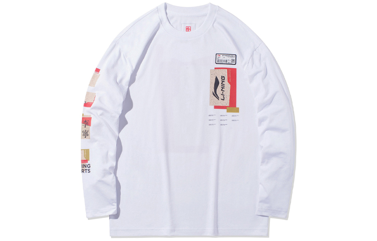 

LiNing Футболка унисекс белая, Белый, LiNing Футболка унисекс белая