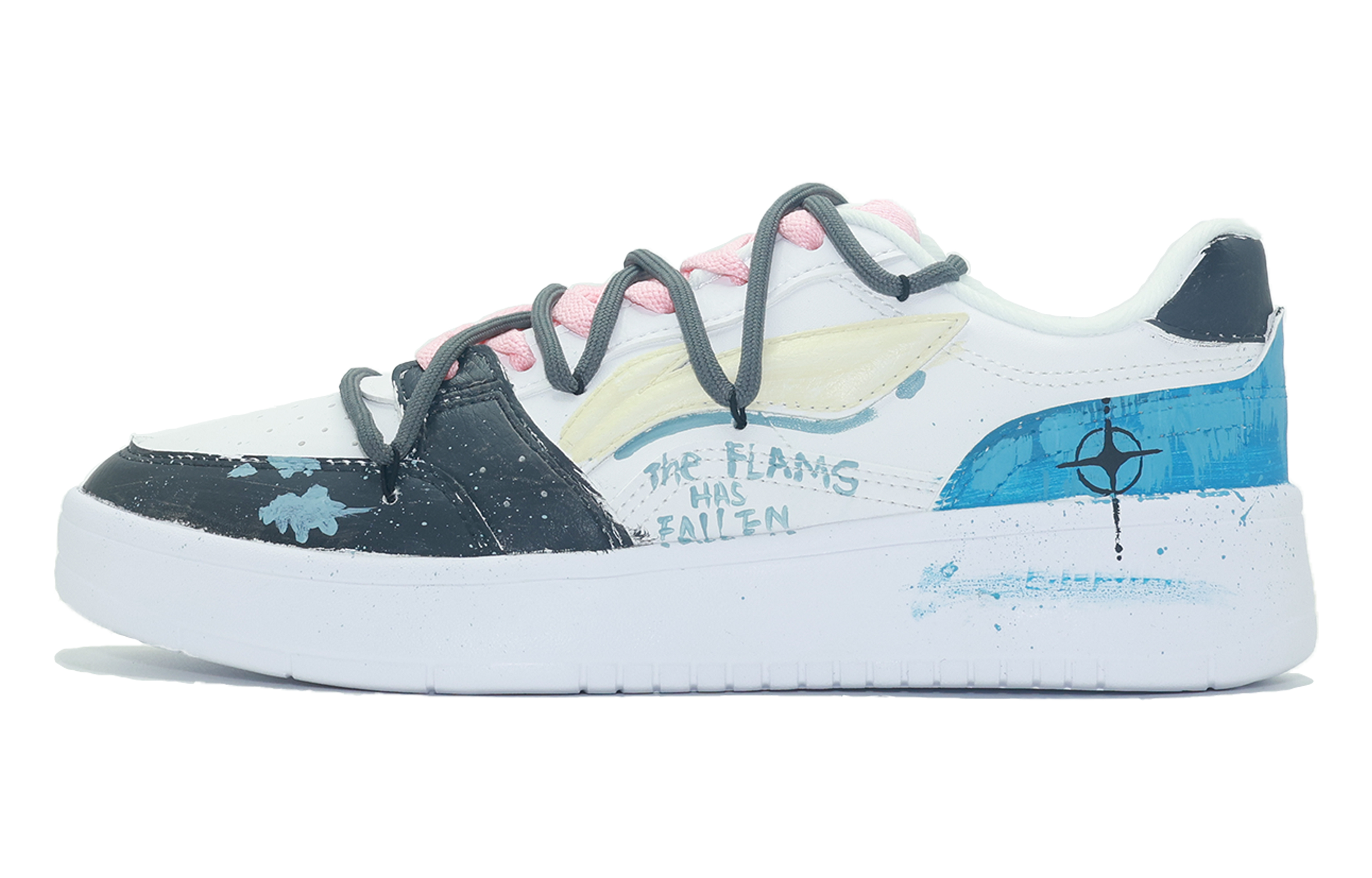 

LINING Кроссовки для скейтбординга Acer Truncatum с антискользящей амортизацией и износостойкостью, мужские, черно-желтые