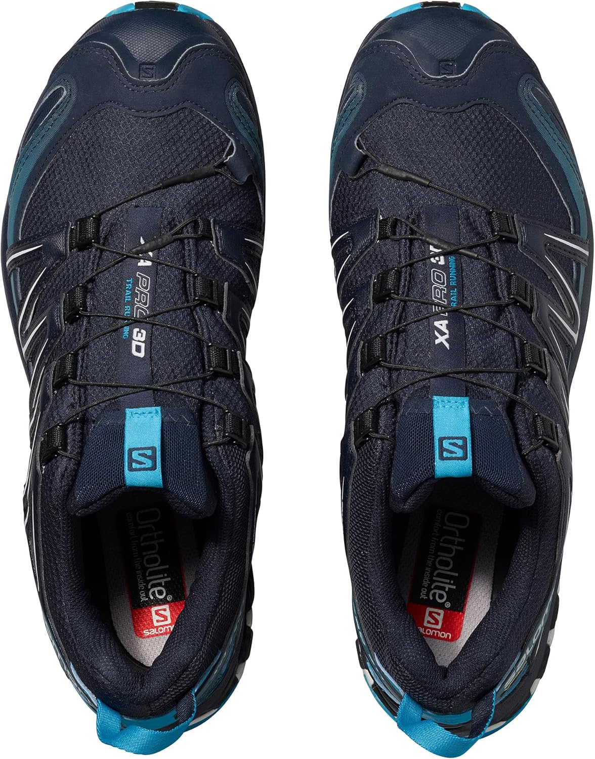 Мужские кроссовки для трейлраннинга Salomon XA PRO 3D Gore-Tex водонепроницаемые, голубой — фото 3