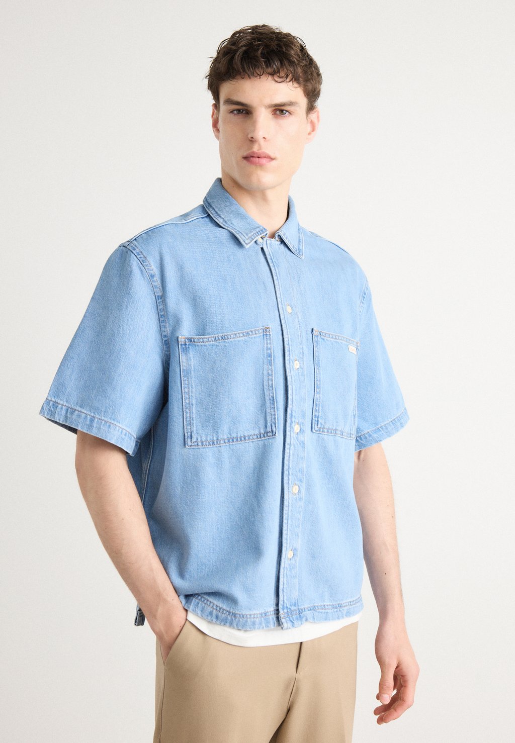 

Рубашка BOWLER SHIRT Calvin Klein Jeans, цвет Denim Light