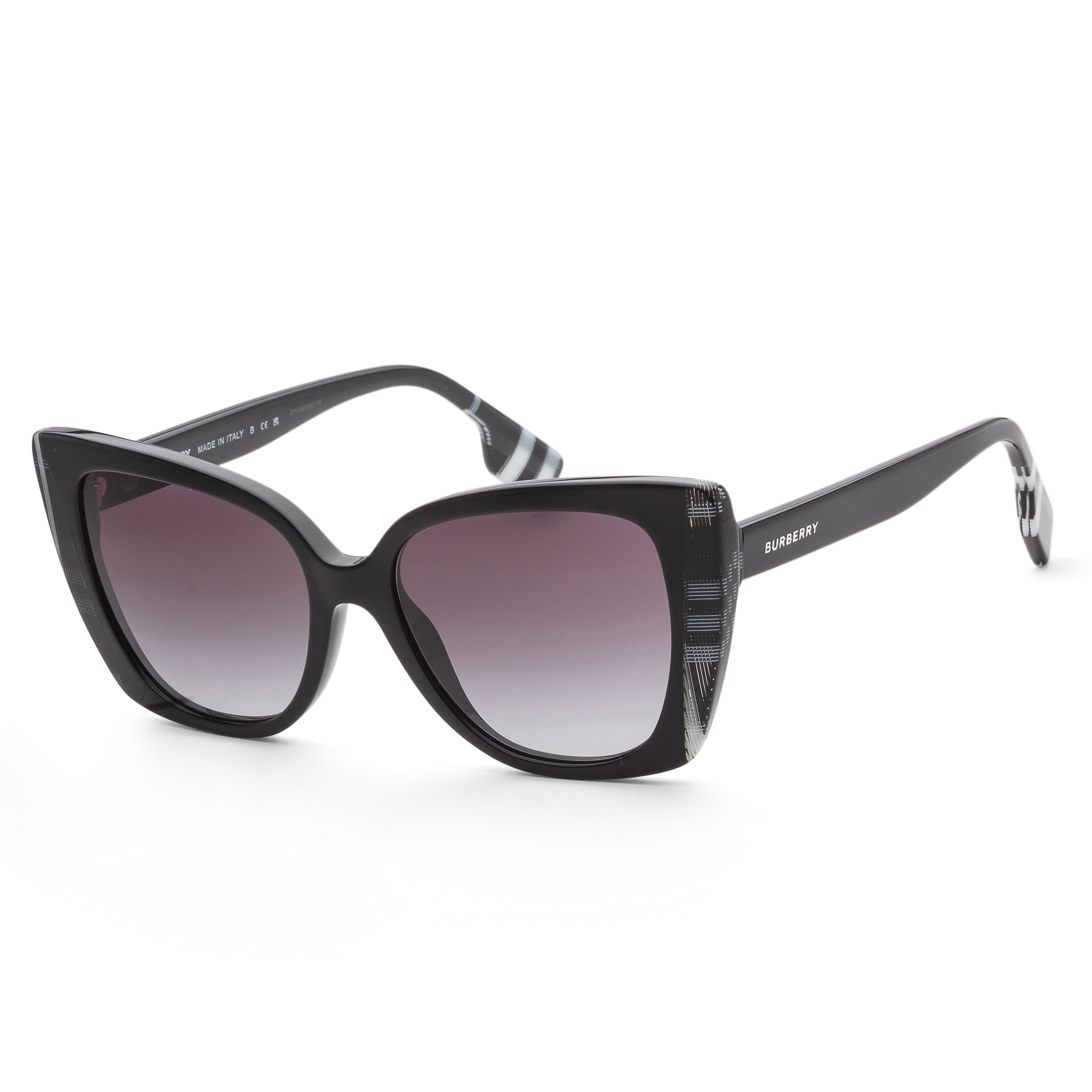 

Женские солнцезащитные очки Burberry 54 мм, цвет black/check white black