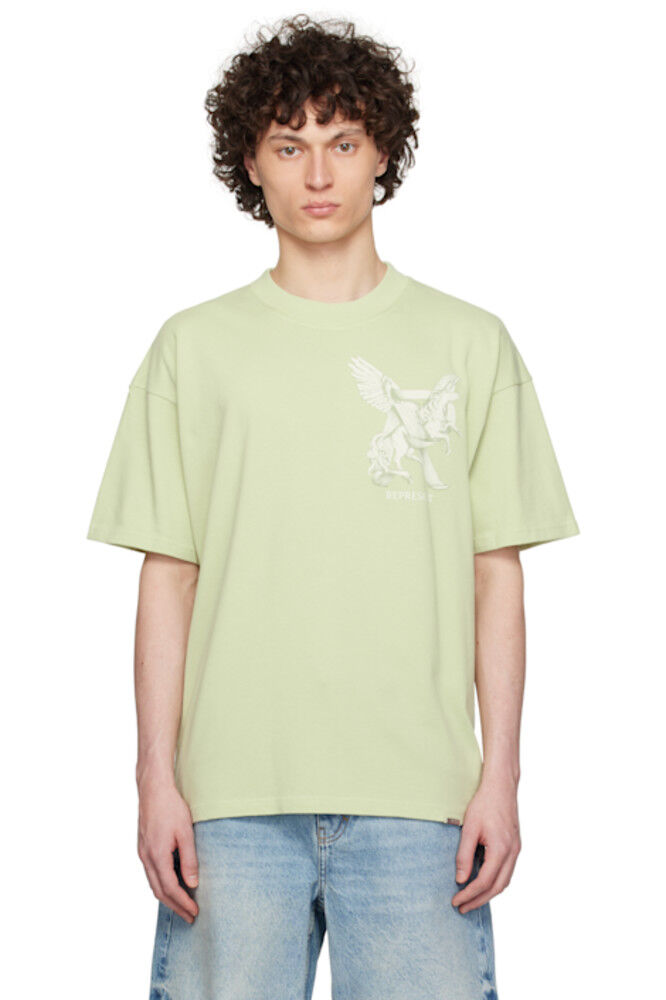 

Зеленая футболка «Элегантность в движении» Represent