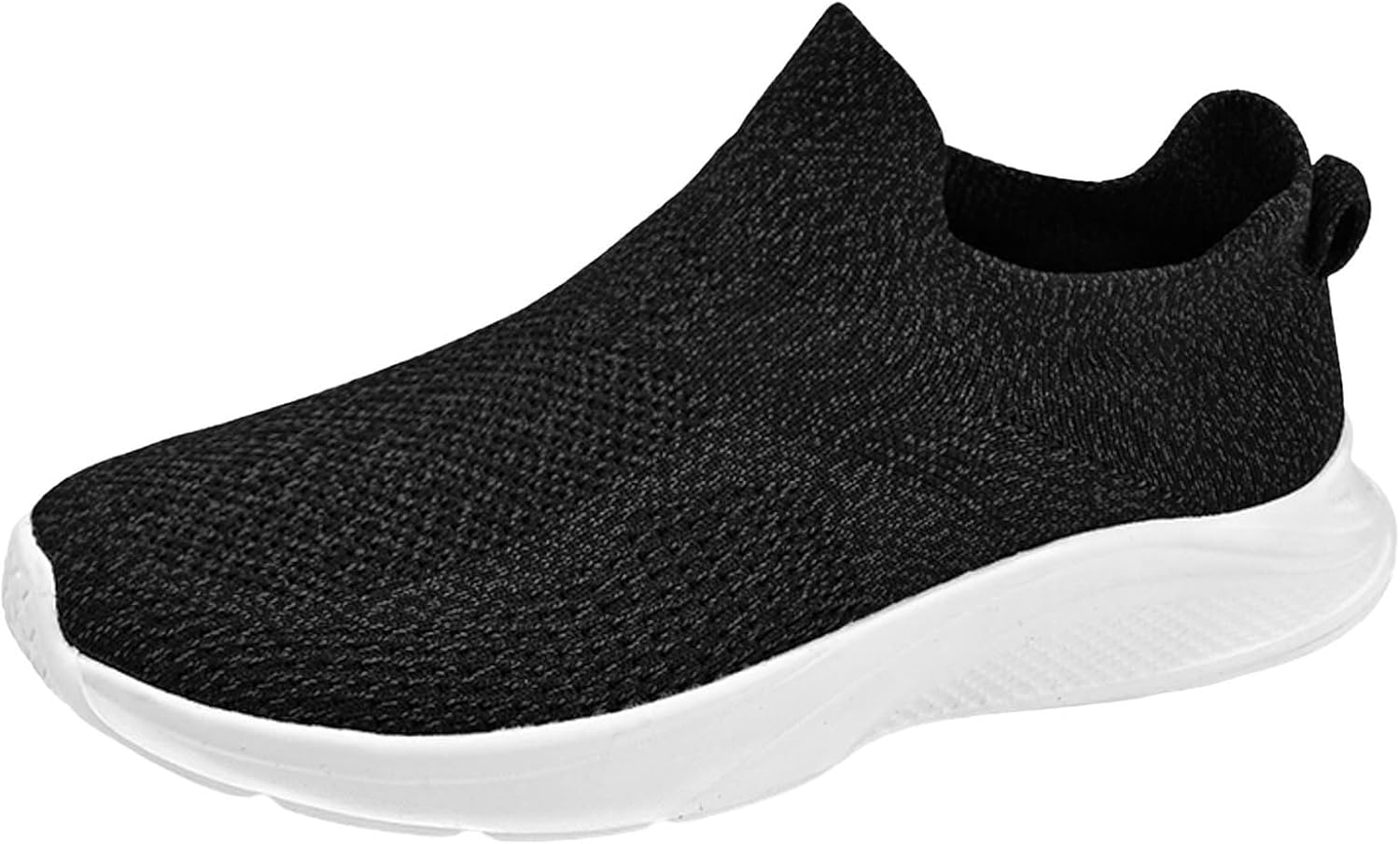 

Мужские кроссовки для бега и тенниса, повседневные, дышащие, на шнуровке, легкие, с мягкой подошвой, спортивная обувь Iwihmiv, черный