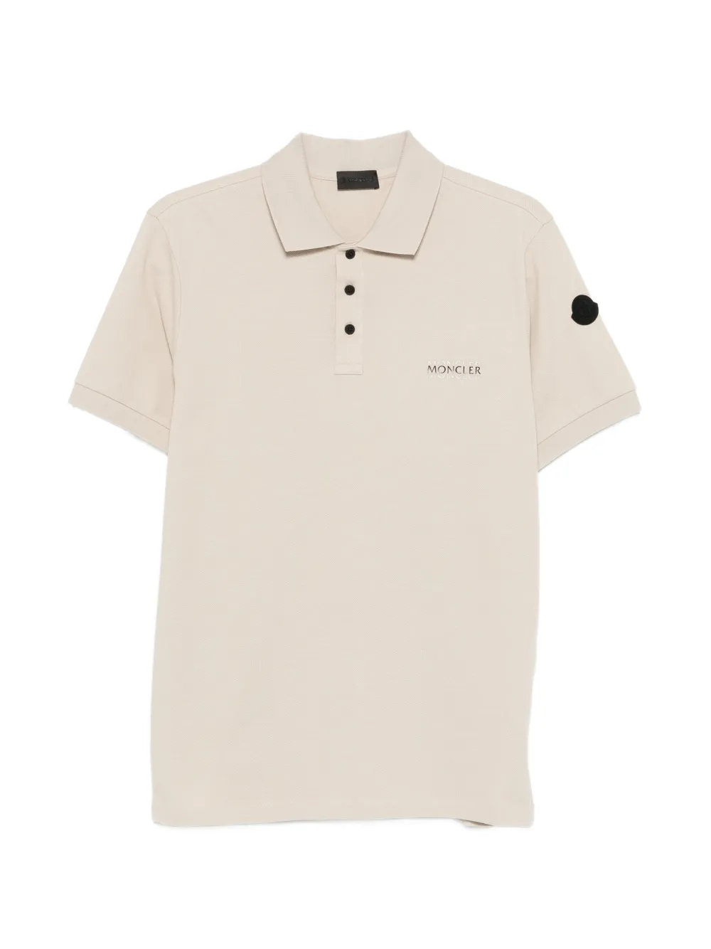 

Поло на пуговицах Moncler, бежевый