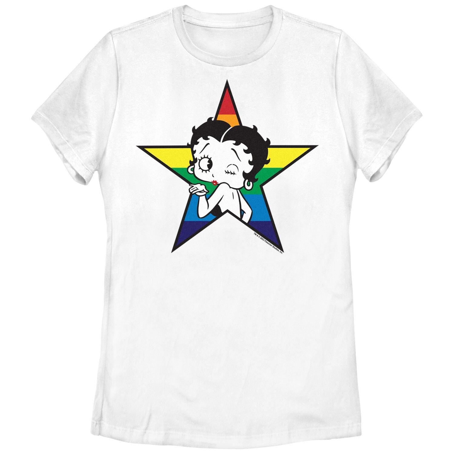 

Футболка с рисунком Betty Boop Star Pride Kiss для юниоров Licensed Character, Белый, Футболка с рисунком Betty Boop Star Pride Kiss для юниоров Licensed Character