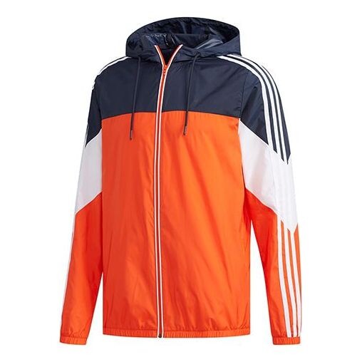 

Ветровки neo m cs ris wb colorblock athleisure casual спортивная куртка Adidas, оранжевый