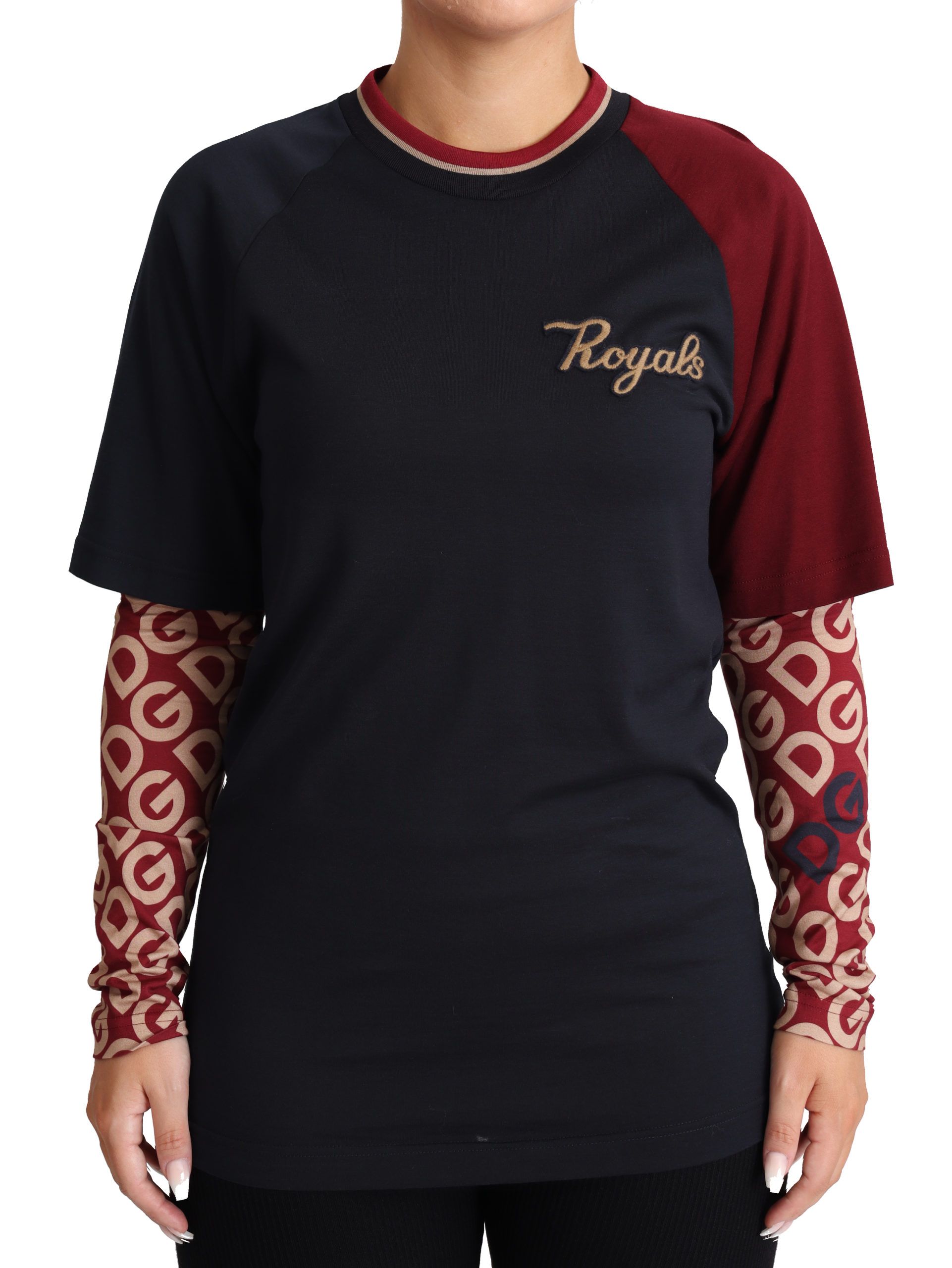 

Разноцветный свитер Royals из хлопка с круглым вырезом Dolce & Gabbana