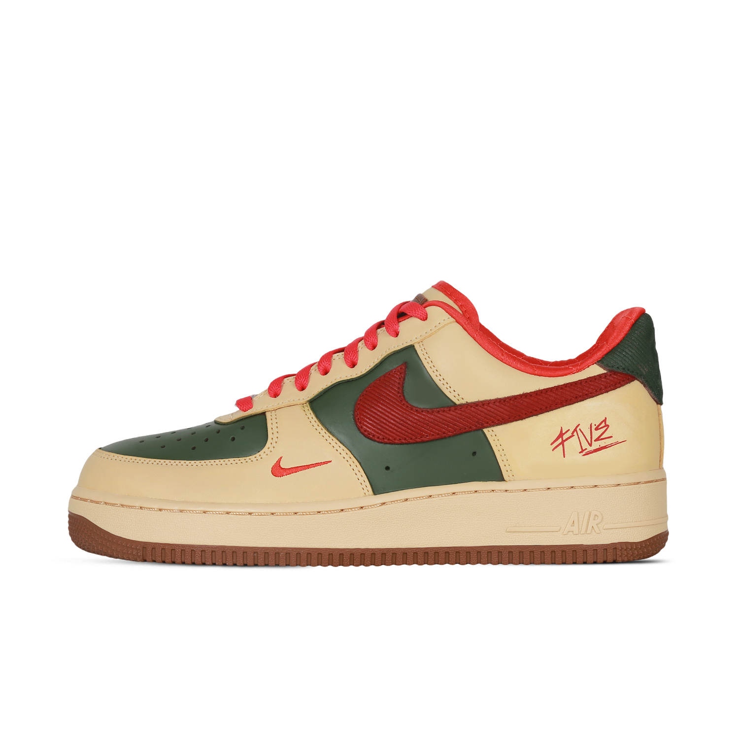 

Nike Кроссовки для скейтбординга Air Force 1 Sunset Coverage с амортизацией, устойчивостью к истиранию, низкие, мужские, бежево-зеленые