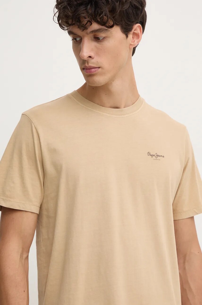 

Футболка хлопковая Jacko Pepe Jeans, бежевый