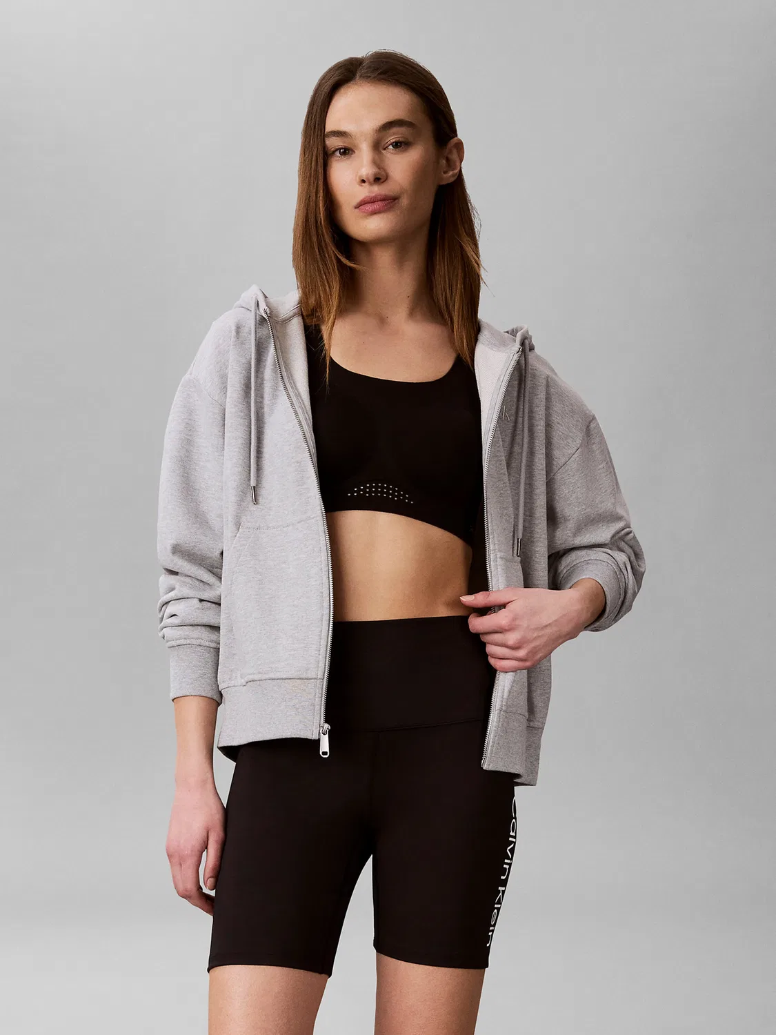 Облегающие спортивные шорты Calvin Klein черного цвета — фото 3