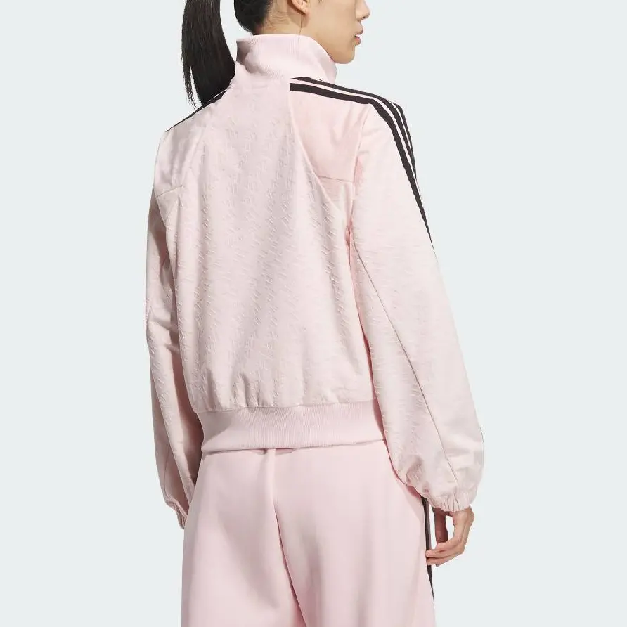 Adidas Вельветовая куртка женская, Light Pink/Black — фото 4