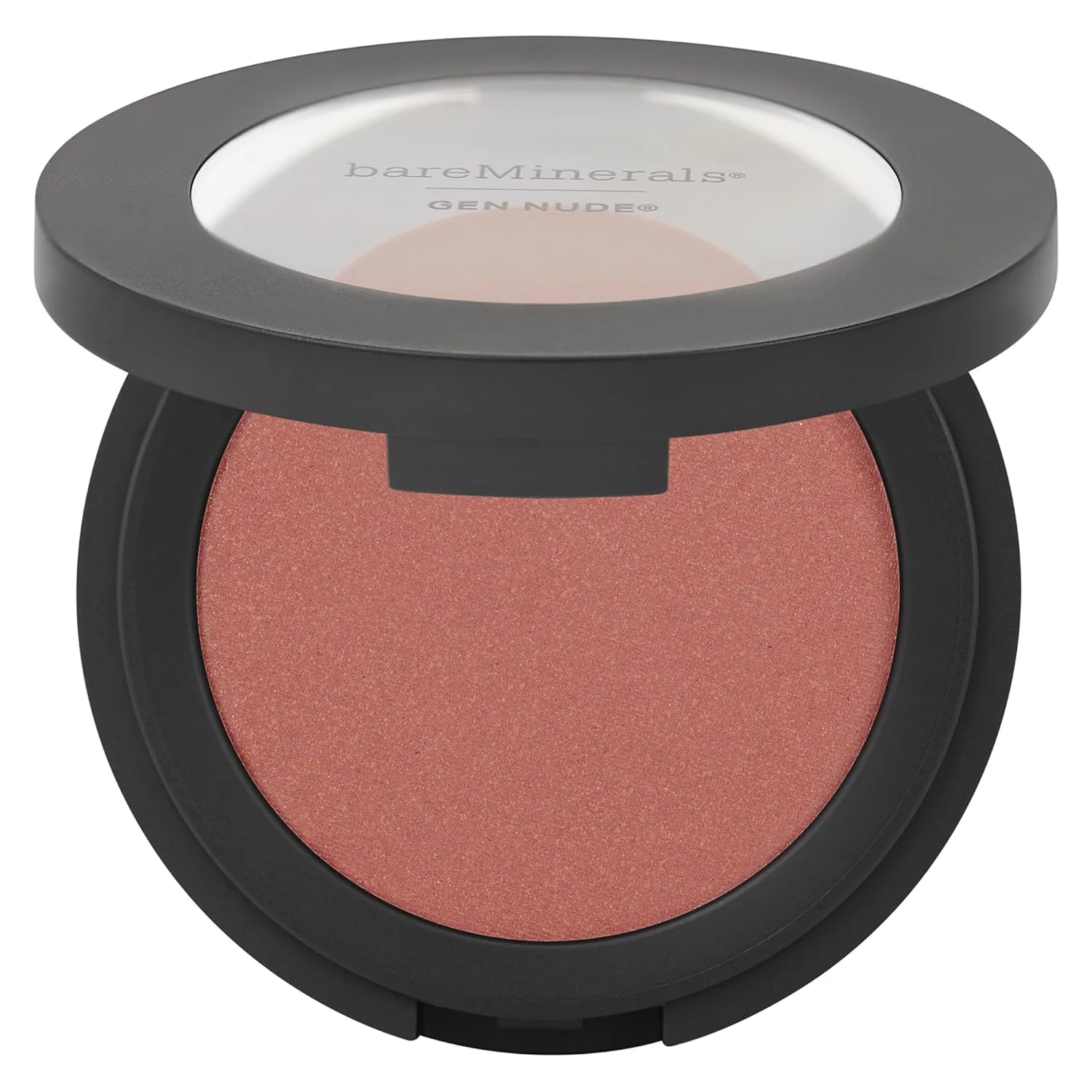 bareMinerals Gen Nude Powder Blush, минеральный прессованный румяна, стойкость на весь день, наращиваемое покрытие, матовое покрытие soft focus, без талька, веган 5.95 г (1 шт.), On the Mauve