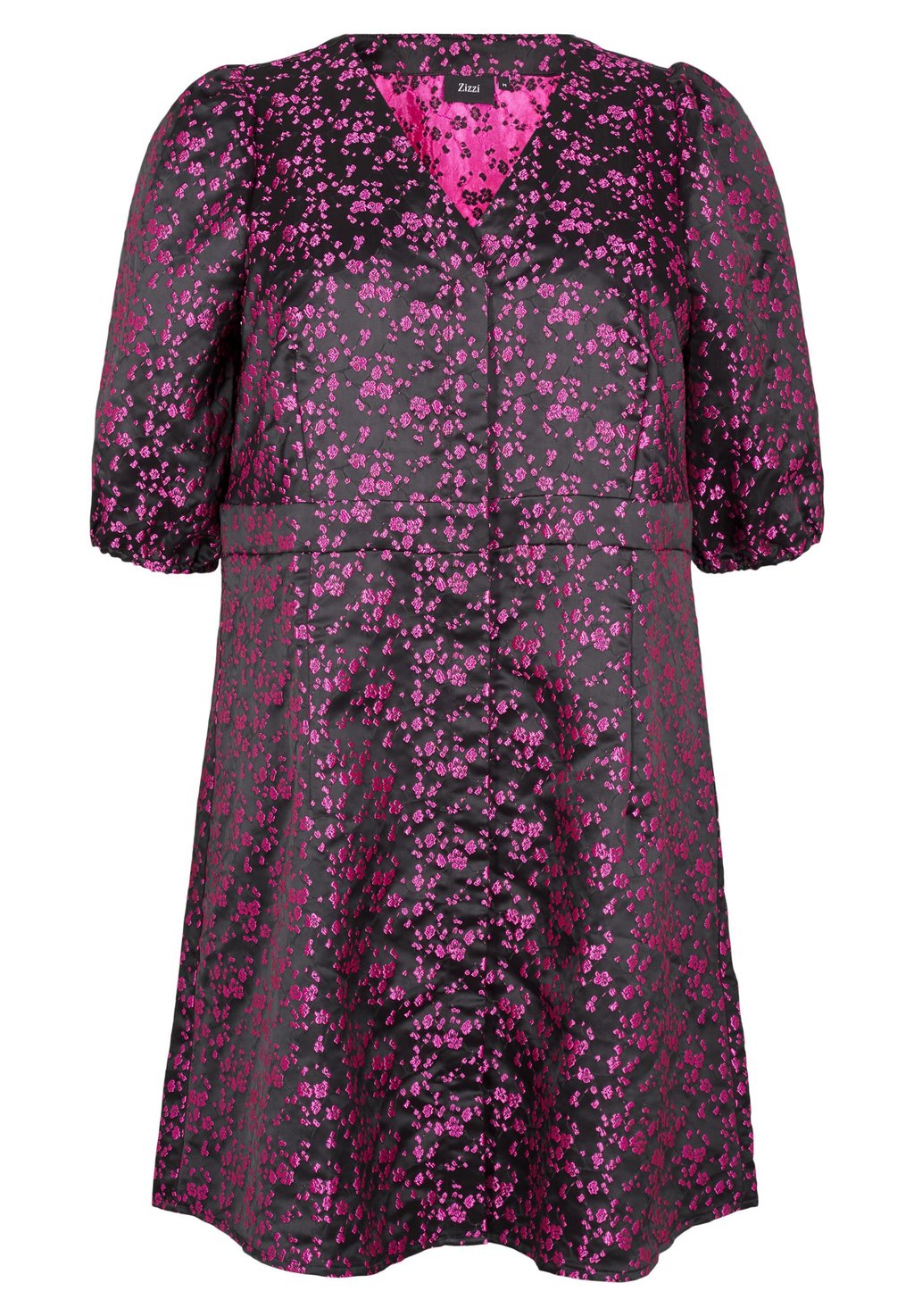 

Платье-рубашка KNIELANGES KLEID MIT AUFGESTICKTEN BLUMEN Zizzi, черный