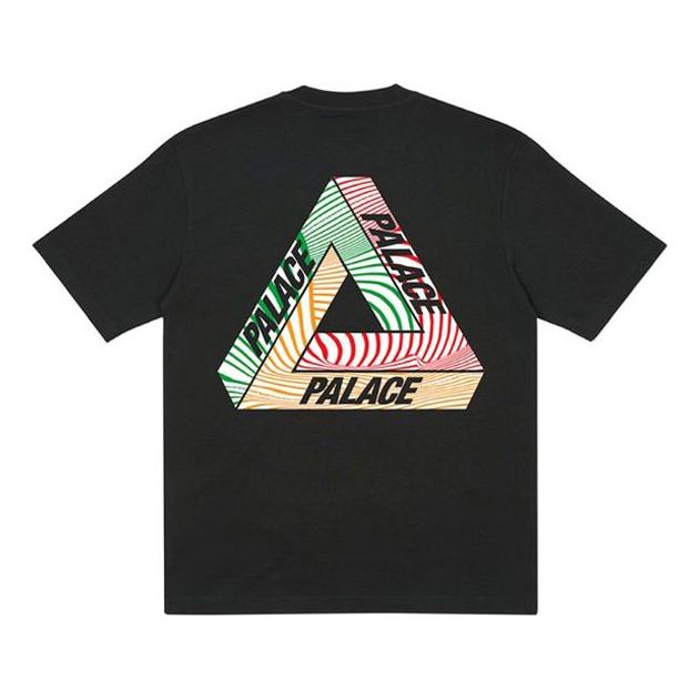 

Футболка PALACE Tri-Tex Black Multi-Color Triangle Printing Short Sleeve Unisex, черный