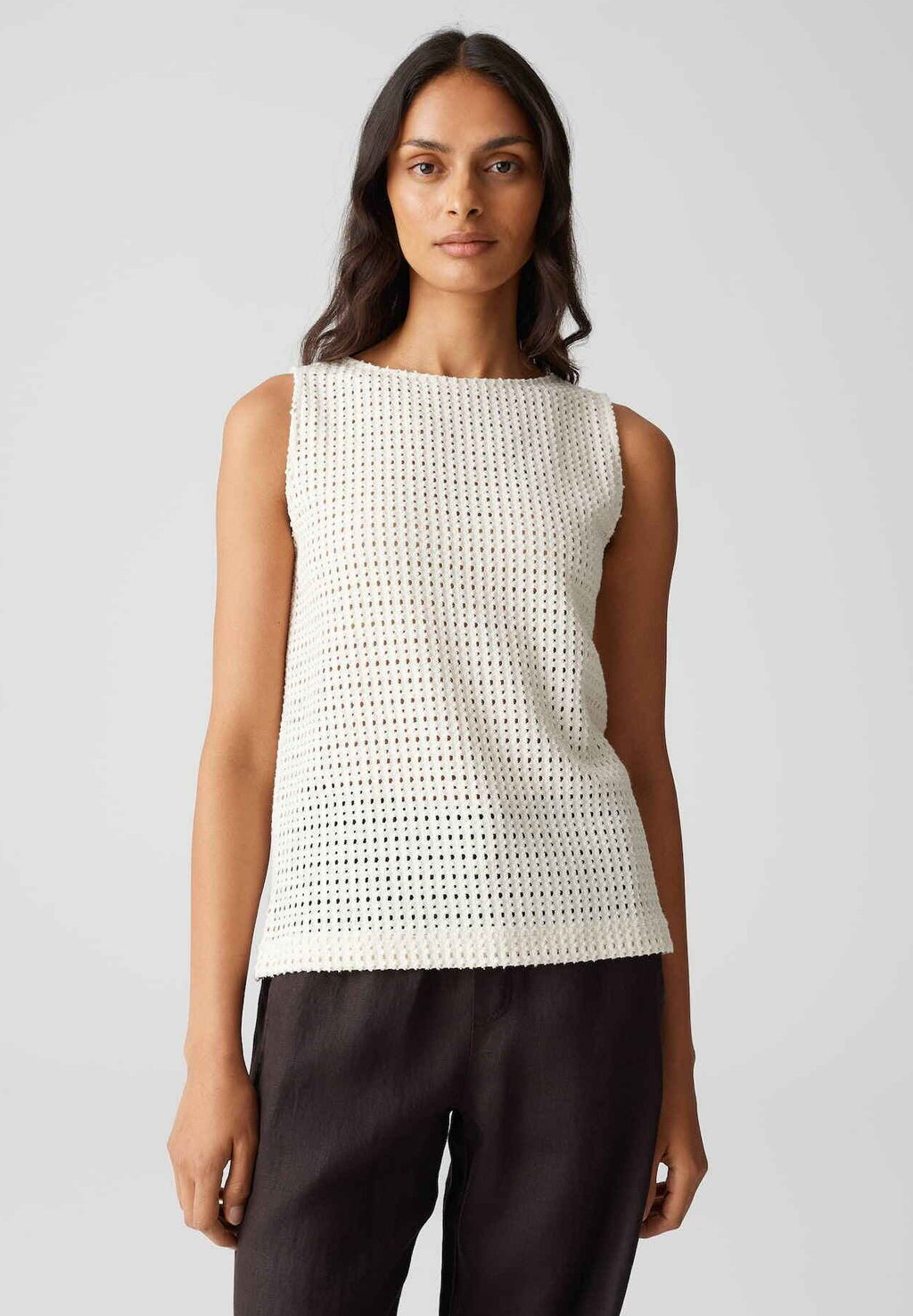 

Топ SLIM FIT CROCHET OPUS, бежевый
