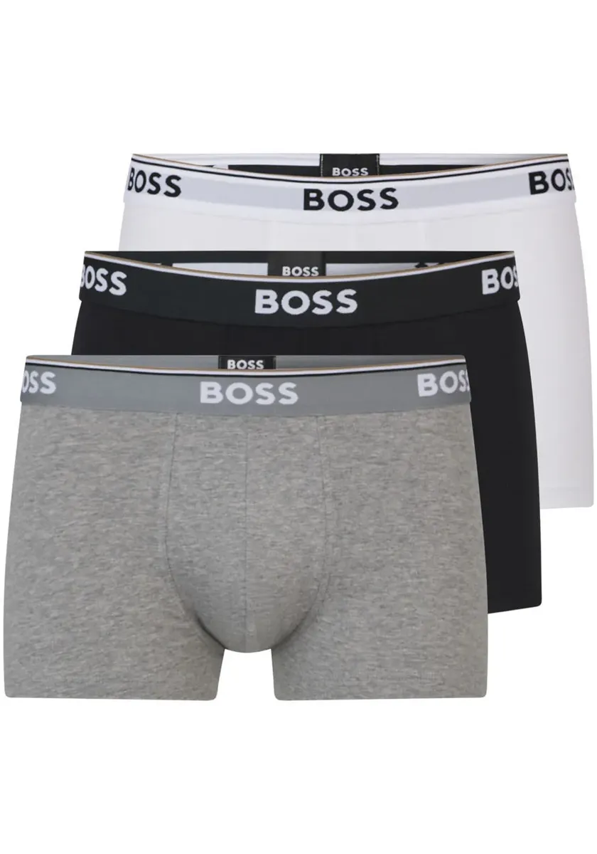 

Боксеры BOSS (3 шт. в упаковке, 3 шт. в упаковке), с надписью BOSS на поясе, цвет Assorted Pre-Pack