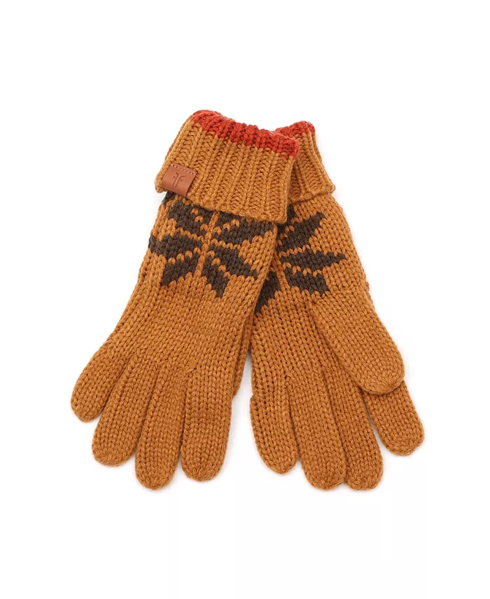 

Перчатки Fair Isle Frye and Co., коричневый/бежевый