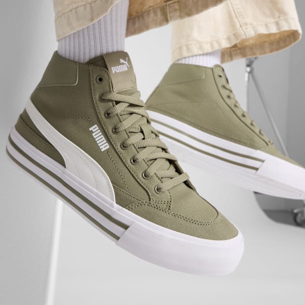 Мужские кроссовки средней высоты Court Classic Vulcanized Formstrip Puma, коричневый — фото 2