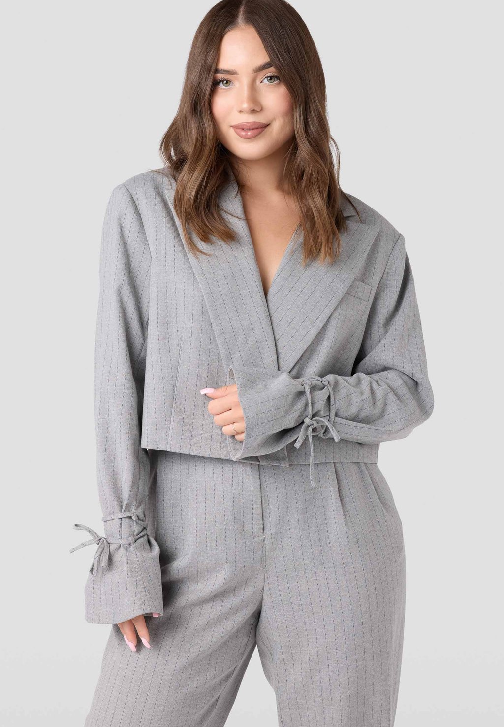 

Блейзер Laurella, светло-серый