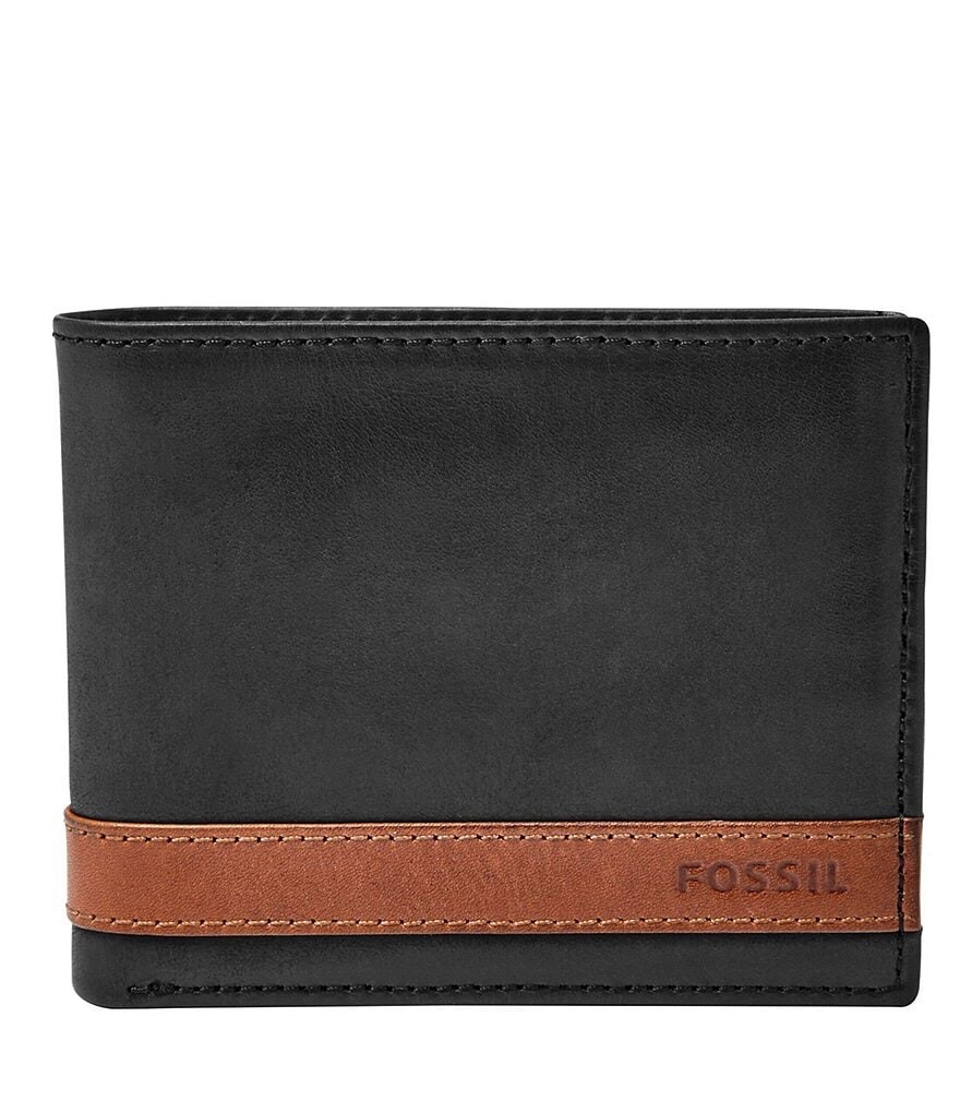 

Двойной кошелек Fossil Quinn Flip ID, черный