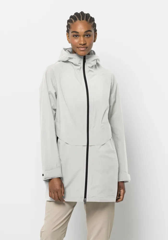 

Длинная куртка Jack Wolfskin "MAINKAI LONG JKT W", с капюшоном, серебристый