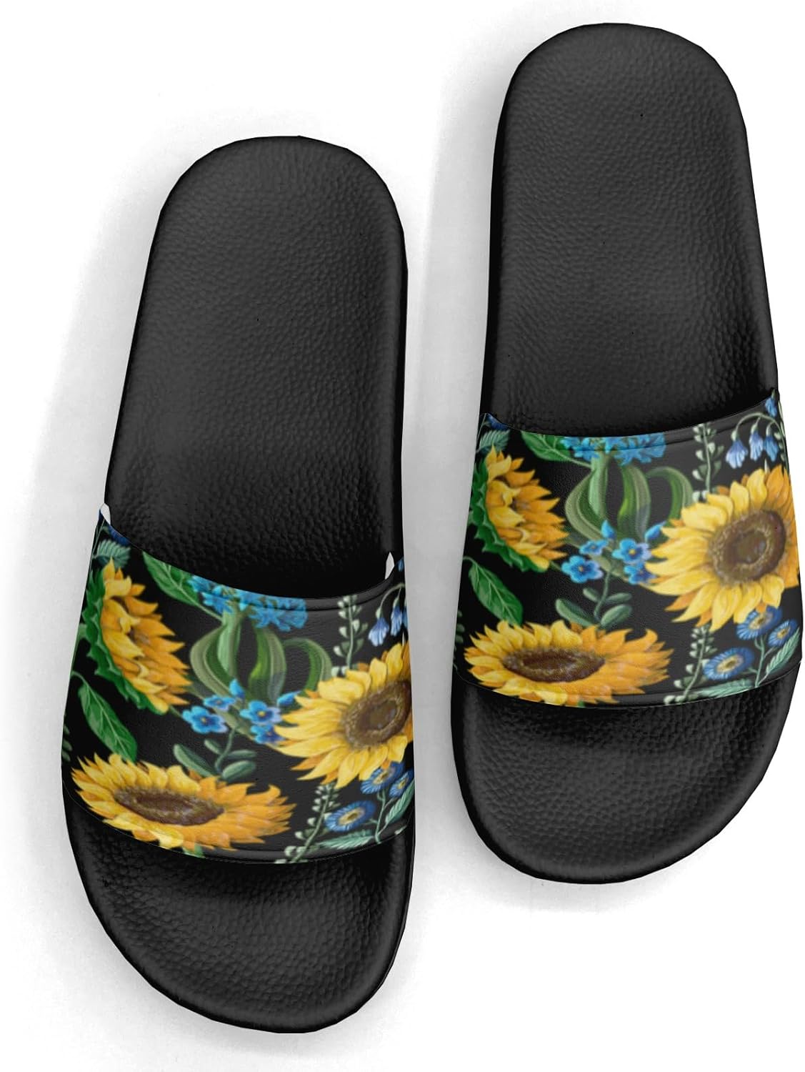

Тапочки с дизайном ананасов, сандалии для женщин и мужчин, повседневные спортивные сандалии для бассейна, душа, для дома и улицы Generic, Sunflowers Custom