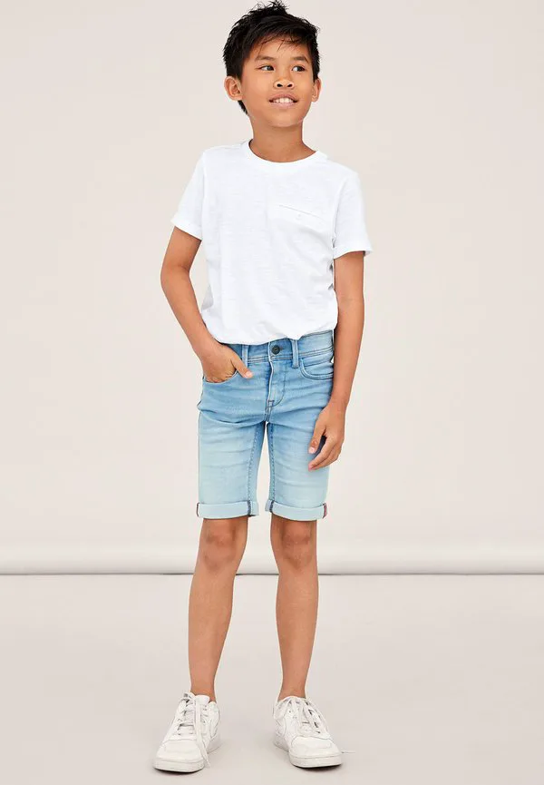 Узкие джинсовые шорты сайласа Name It, Light Blue Denim