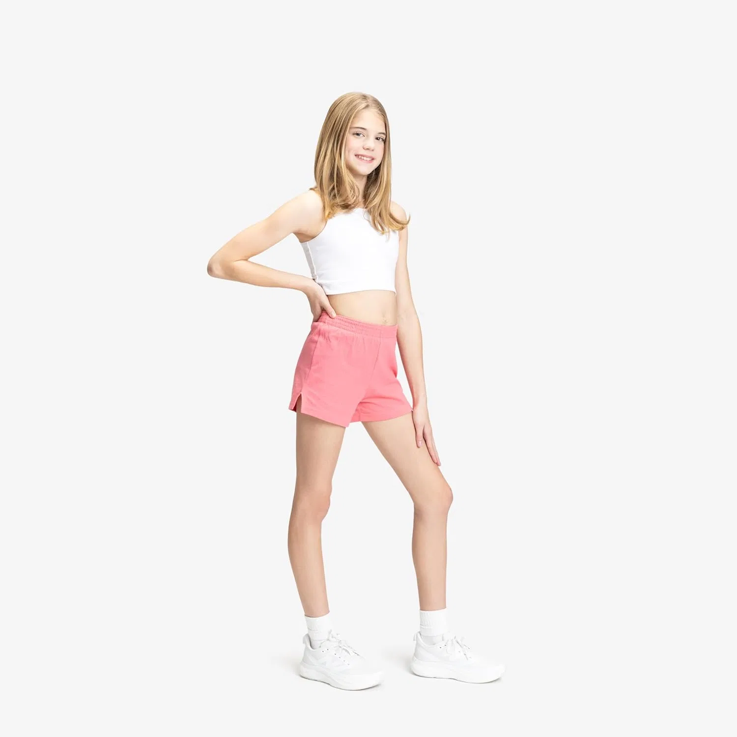 Детские шорты для чирлидинга Soffe Girls, длина внутреннего шва 2,75 дюйма, 1 шт, розовый — фото 4