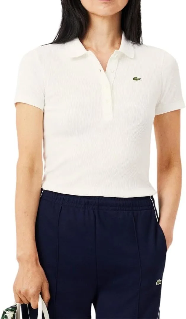 

Lacorte Women's L.12.d Slim Fit Green Croc Polo Lacoste