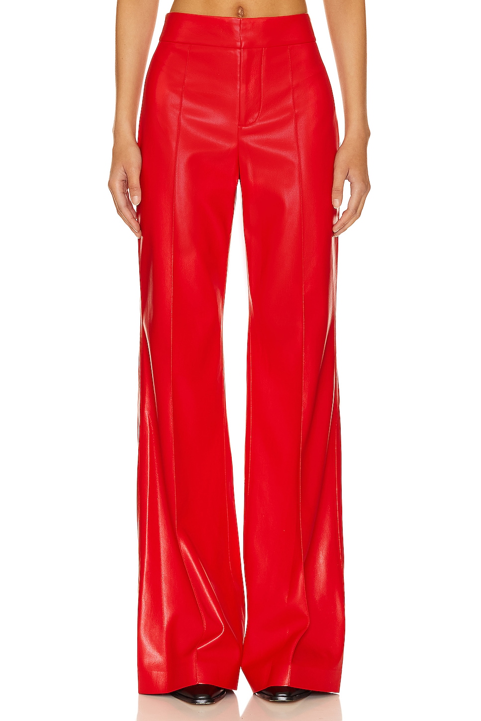 

Брюки из искусственной кожи dylan Alice + Olivia, красный