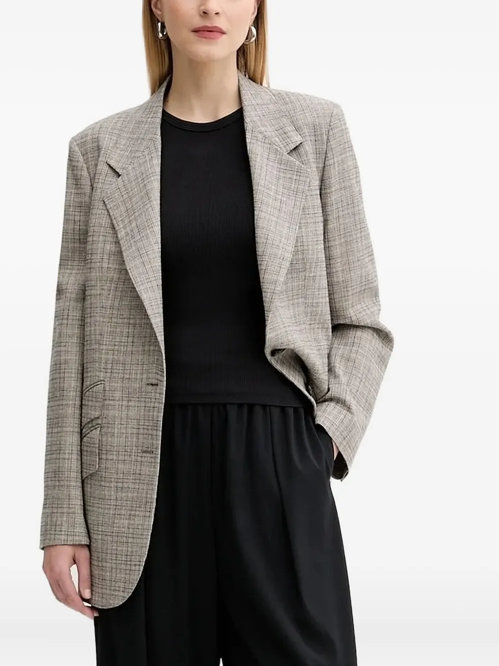 

Однобортный блейзер PS Paul Smith, серый