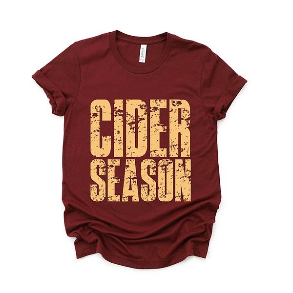 

Футболка с принтом Cider season block distressed Simply Sage Market, Maroon