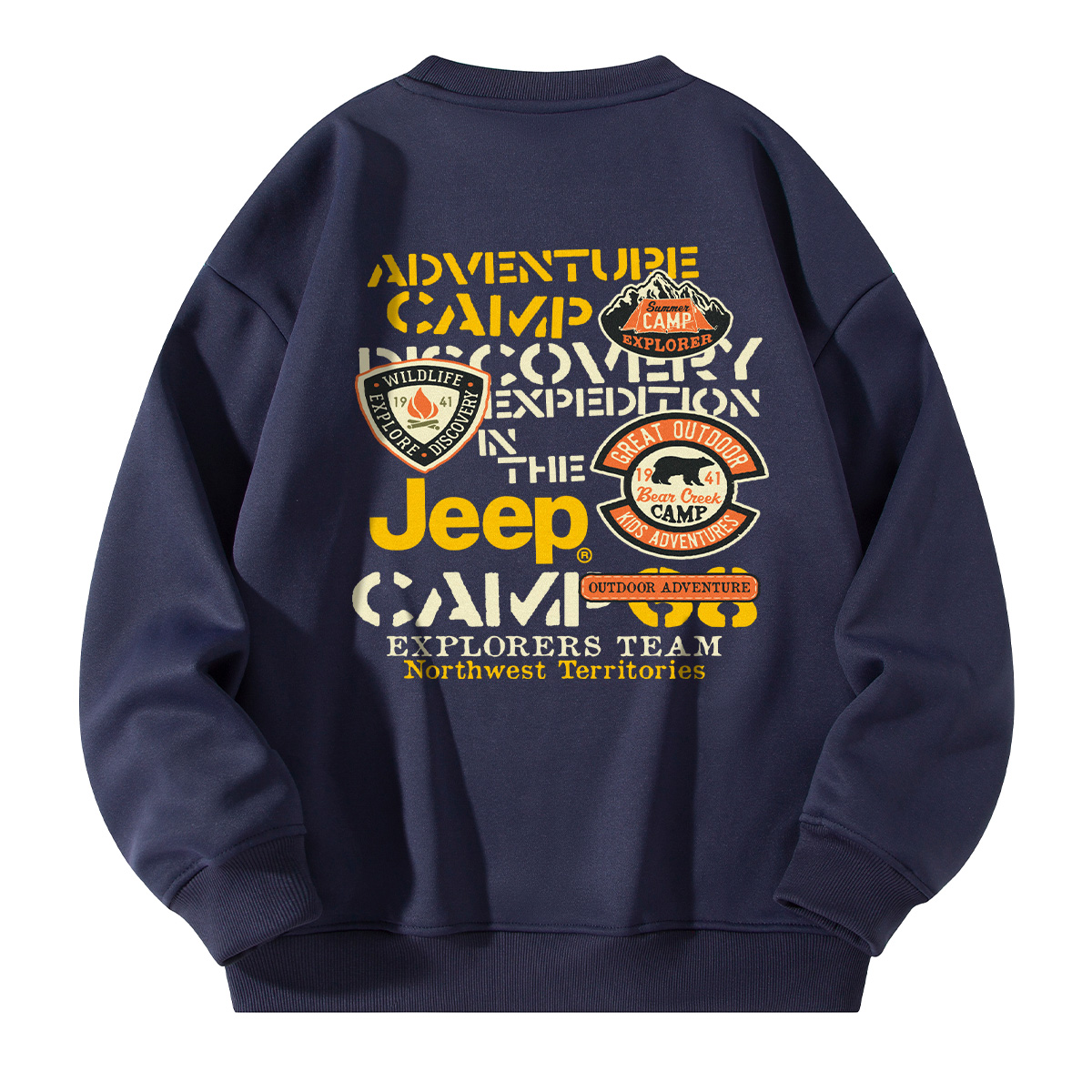 

Свитшот Unisex Crew Neck Moderate Regular Jeep, темно-синий (fleece-lined)