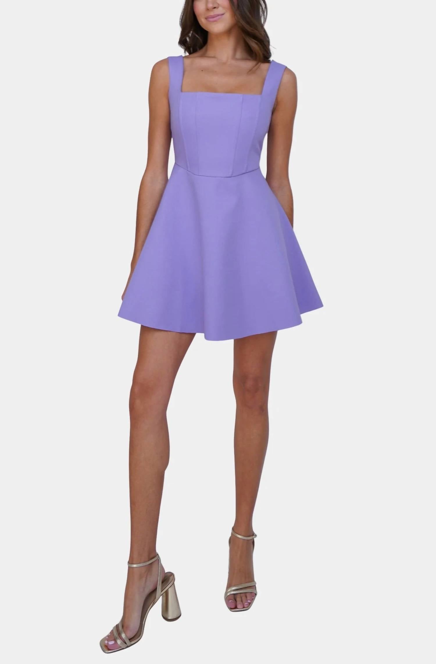 

Женское мини-платье Candice в сиреневом цвете ELLIATT