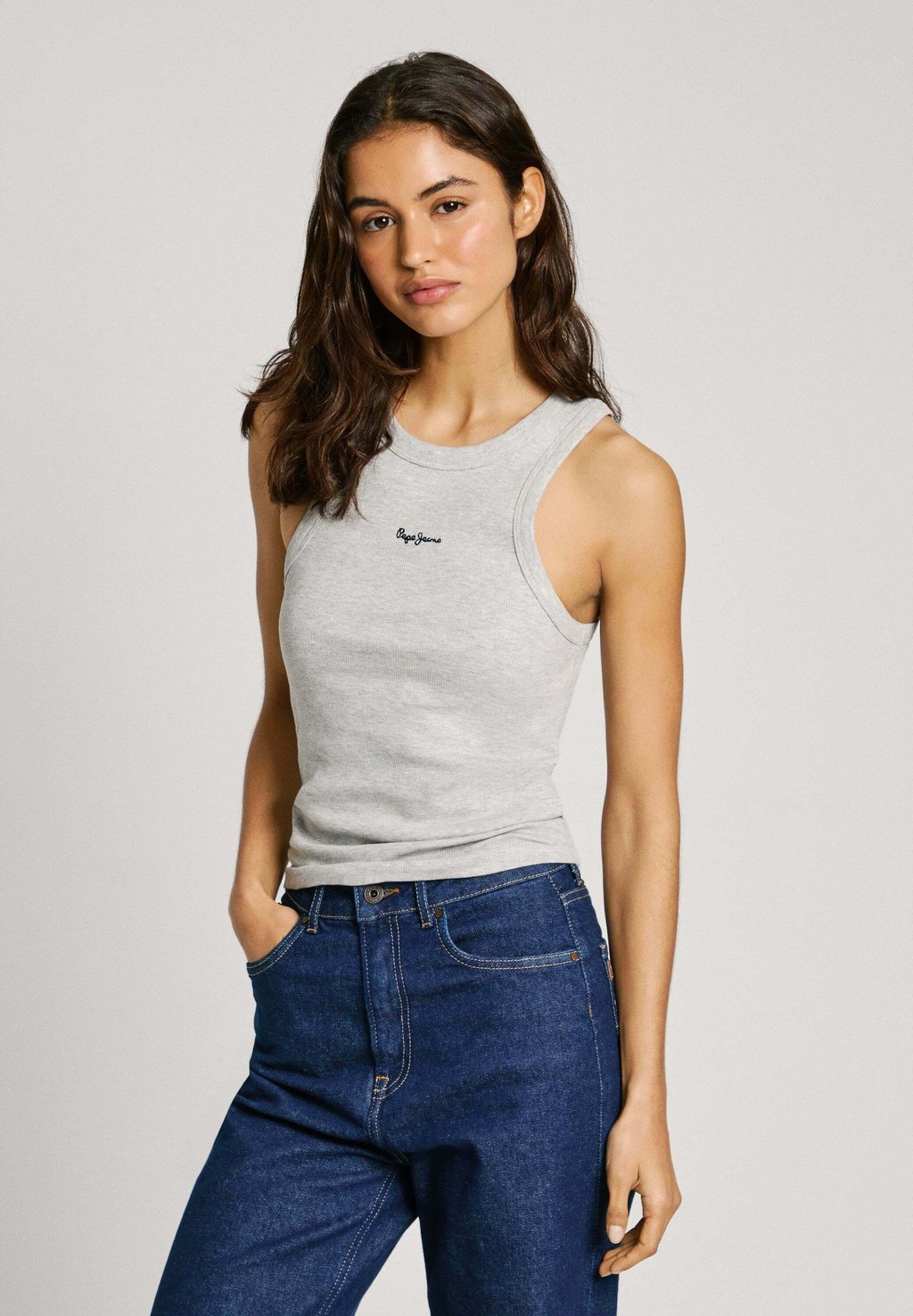 

Топ MARIAN Pepe Jeans, серый