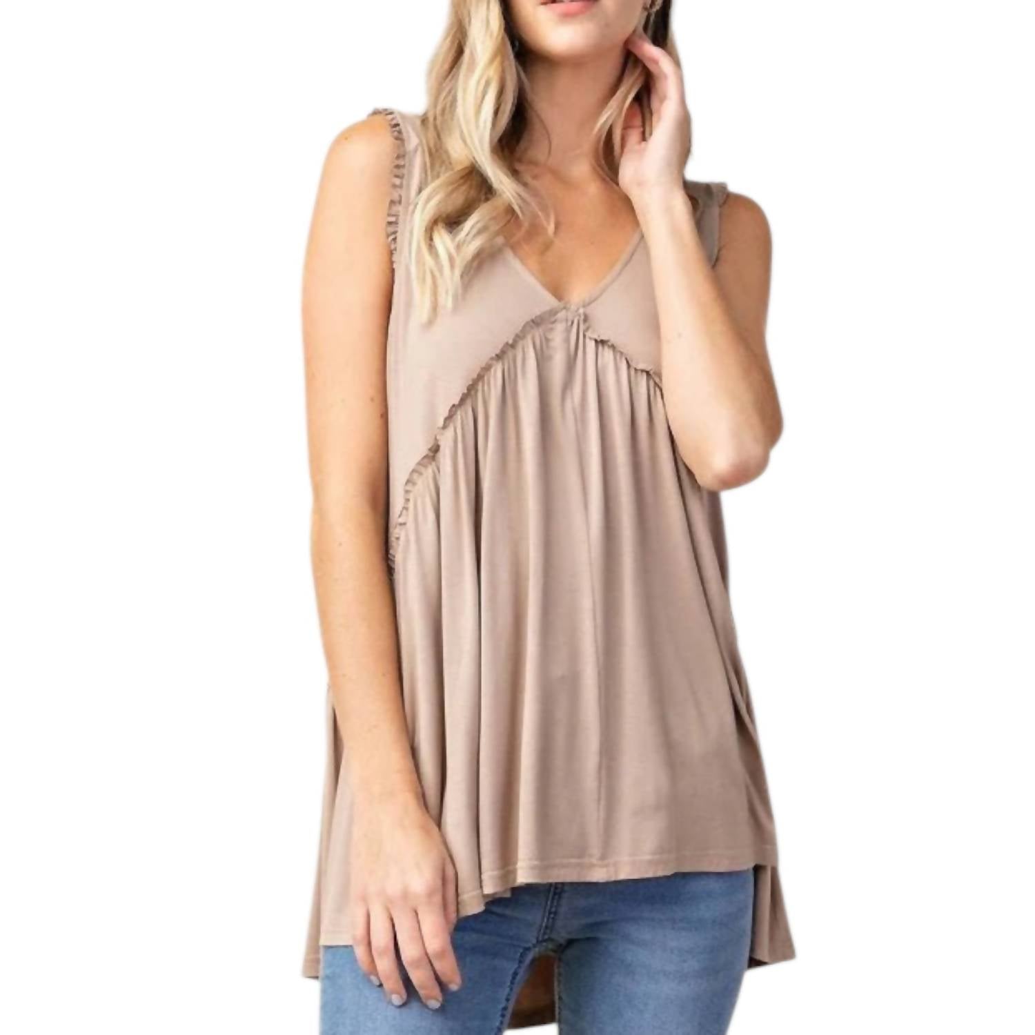 

Кружевной топ-блузка в стиле свинг цвета светлый латте KORI, Lt Latte