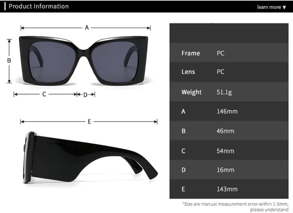 

Винтажные солнцезащитные очки большого размера для женщин и мужчин, модные панк-очки в крупной оправе, стильные широкие солнцезащитные очки MTZJH, Leopard Tea