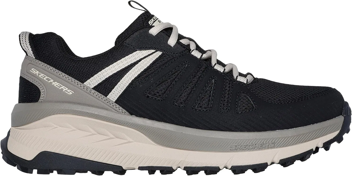 Мужские кроссовки Skechers Switch Back Venture Seeker, Black Synthetic Textile Taupe Trim