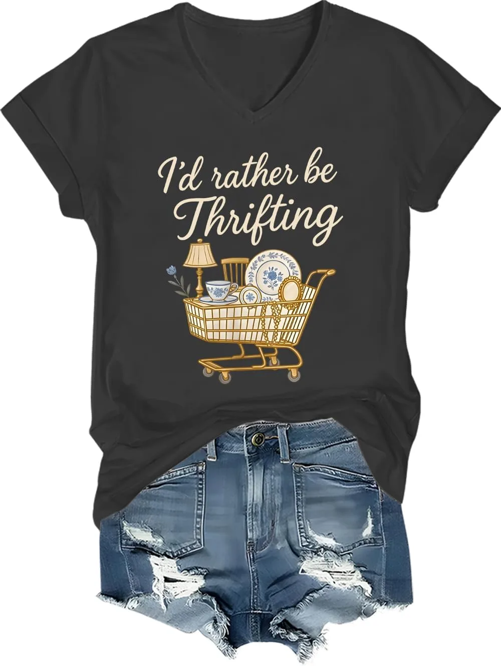 

Футболка "I’d Rather Be Thrifting" nmokbom