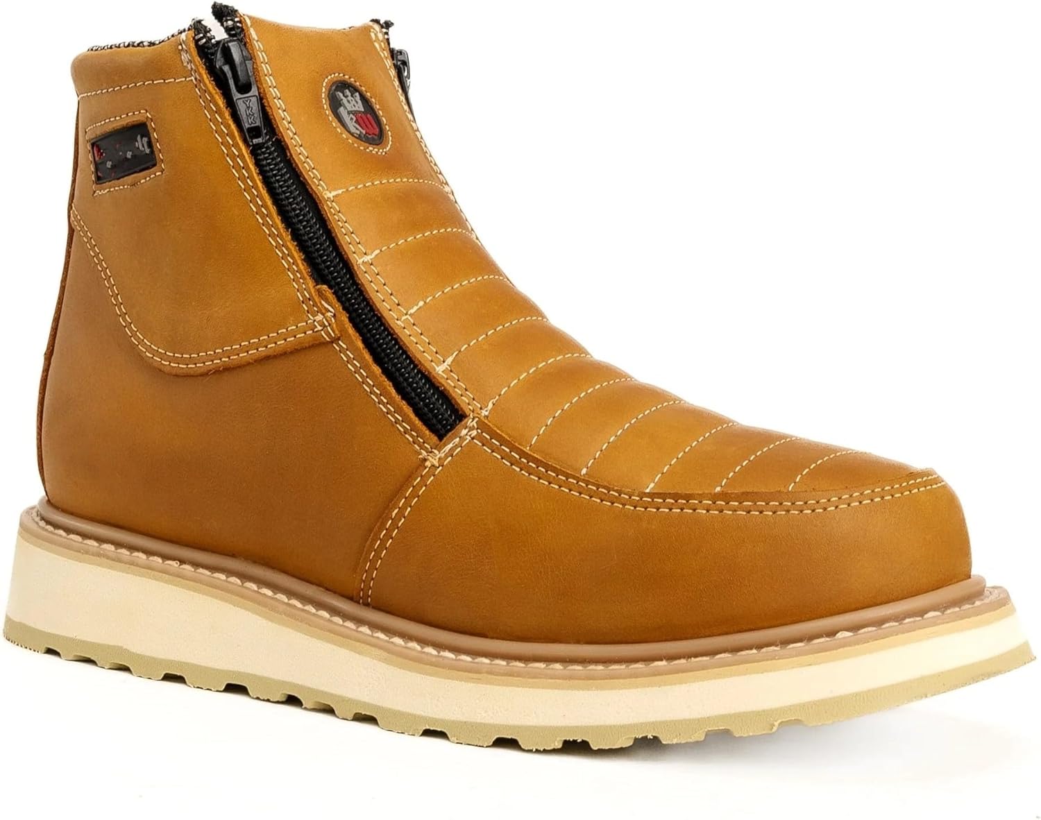 

Мужские ботинки King Welt Ultra Flex 6 335 с двойной молнией, двойной плотностью и легким весом - Западный стиль, Гавана Generic, Habana