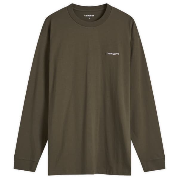 

Футболка с длинным рукавом и вышитой надписью Carhartt Wip, белый