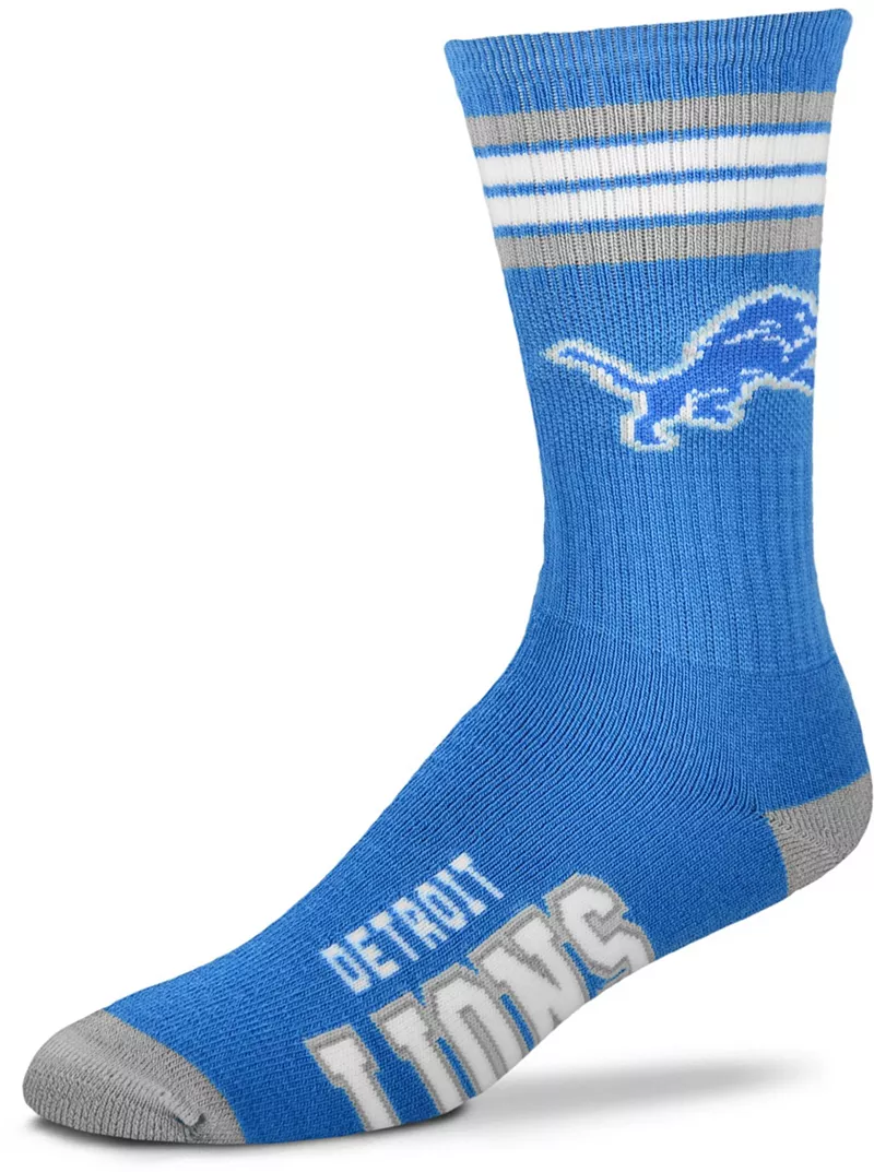 

Носки Deuce с четырьмя полосками для босых ног Detroit Lions For Bare Feet