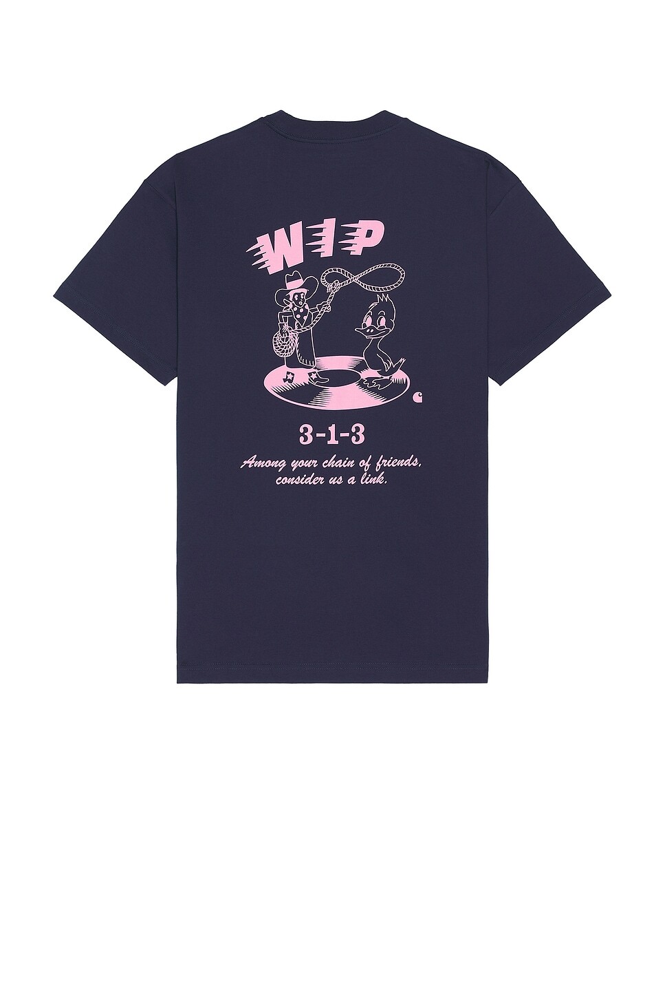 

Футболка Дружба Carhartt Wip, цвет Air Force Blue & Light Pink