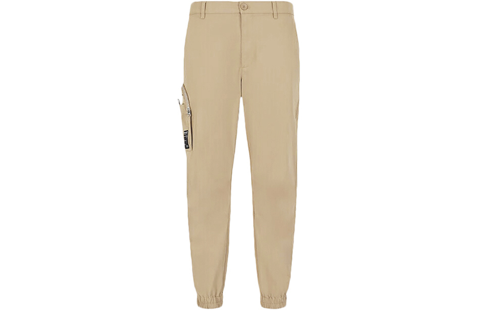

ARMANI EXCHANGE Трикотажные спортивные брюки мужские цвета хаки