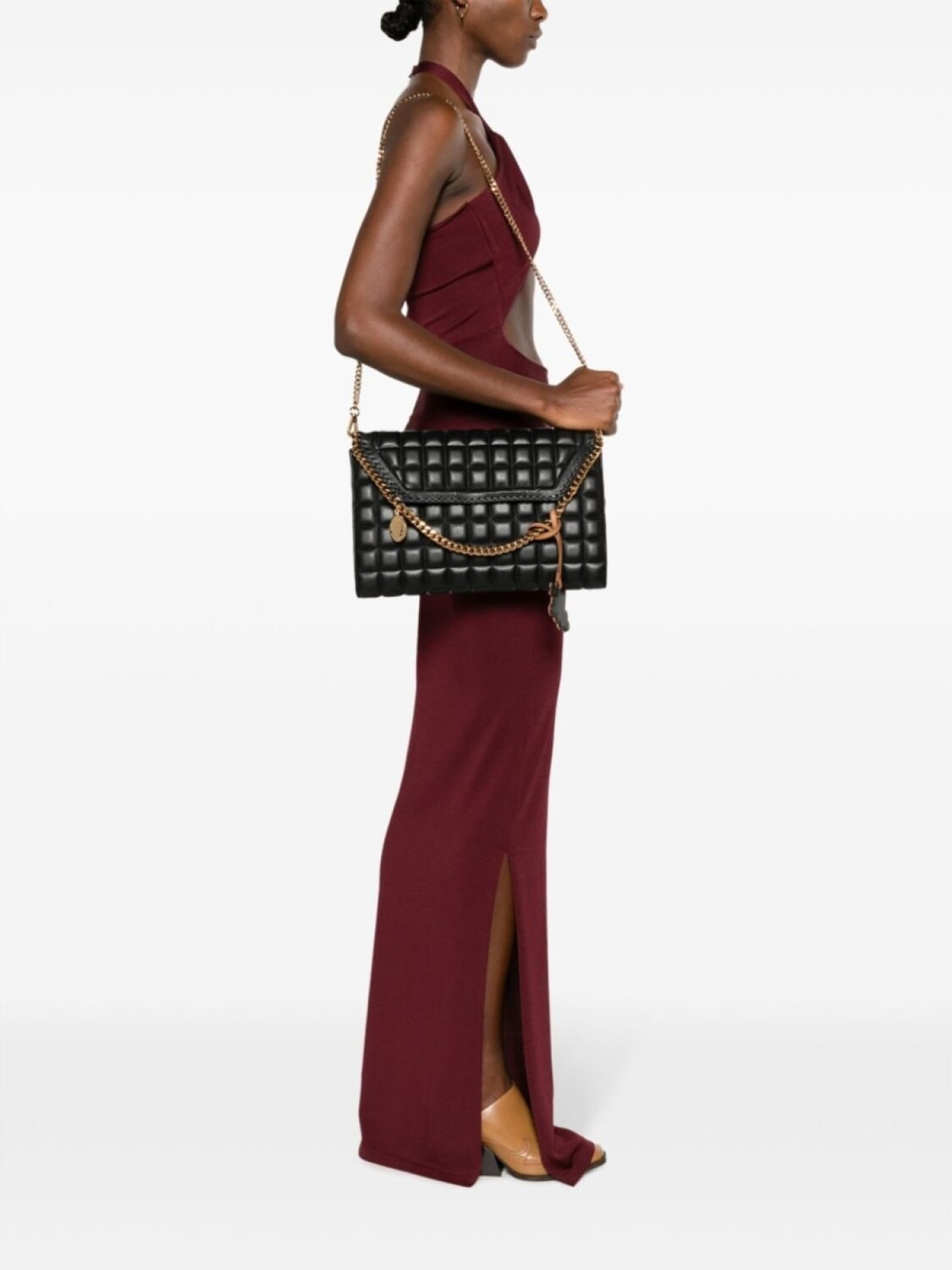 

Stella McCartney стеганая сумка на плечо Falabella, черный