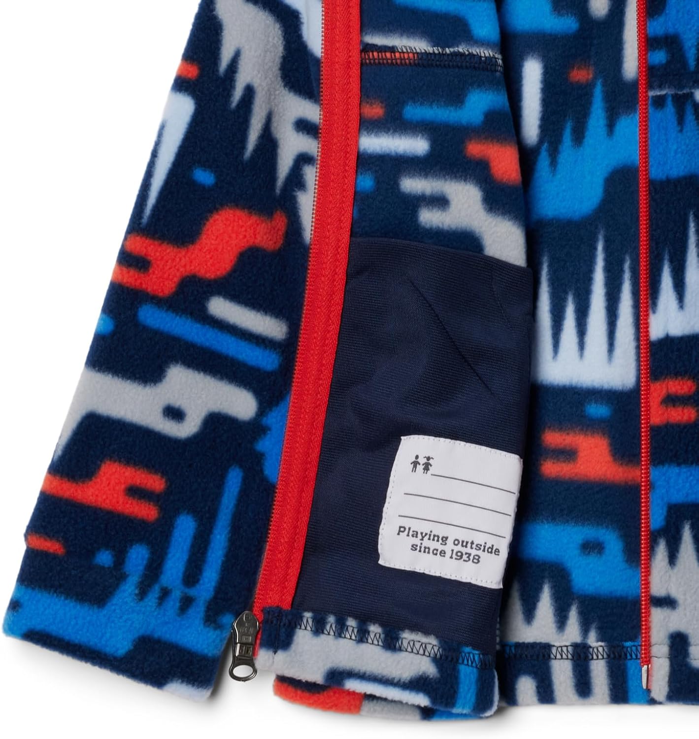Columbia Youth Boys Zing III Fleece, Collegiate Navy Highland — фото 3
