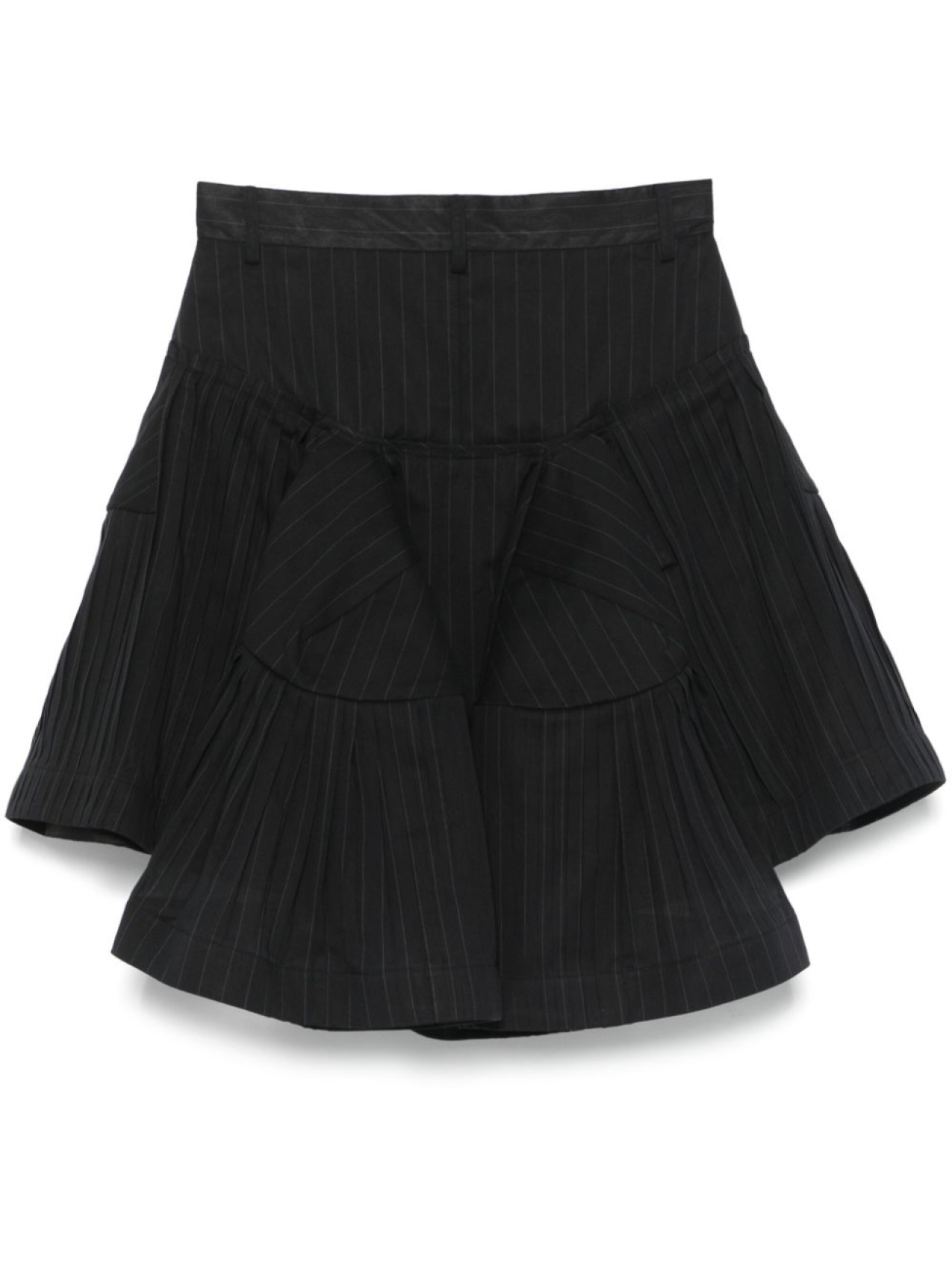 

Sacai юбка мини в тонкую полоску, черный
