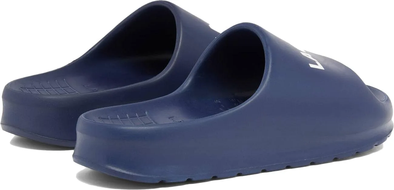 Мужские сандалии Lacoste Serve Slide 2.0, темно-синий/белый — фото 2